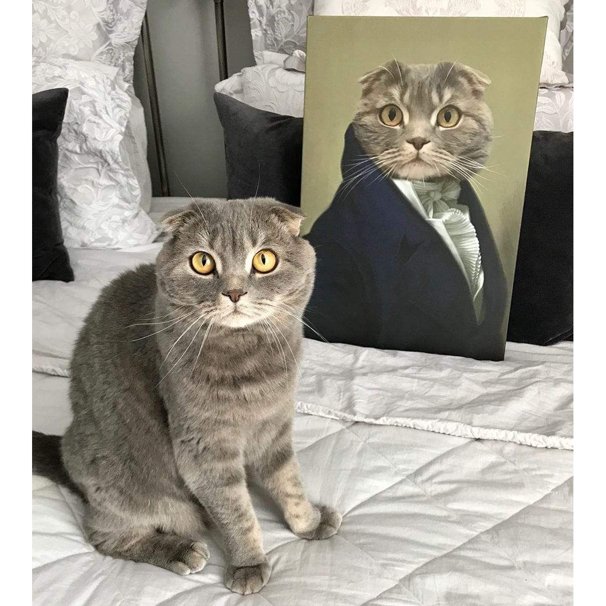 Custom Crown & Paw Portrait - One Pet