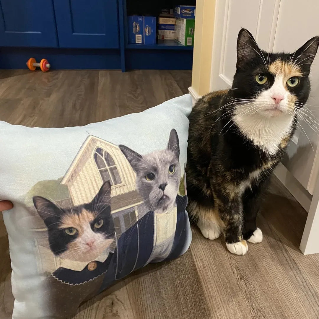 The American Gothic - Custom Throw Pillow