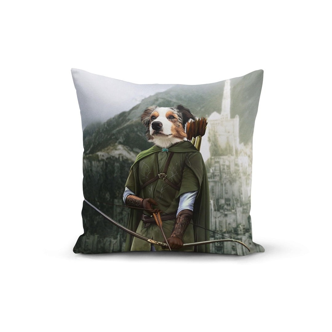 "Crown and Paw - Throw Pillow The Archer - Custom Throw Pillow 14"" x 14"" / Background 1"