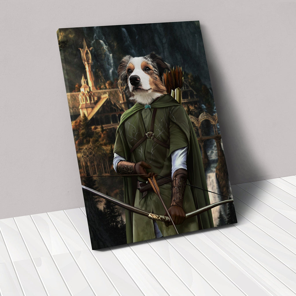 "Crown and Paw - Canvas The Archer - Custom Pet Canvas 8"" x 10"" / Background 3"