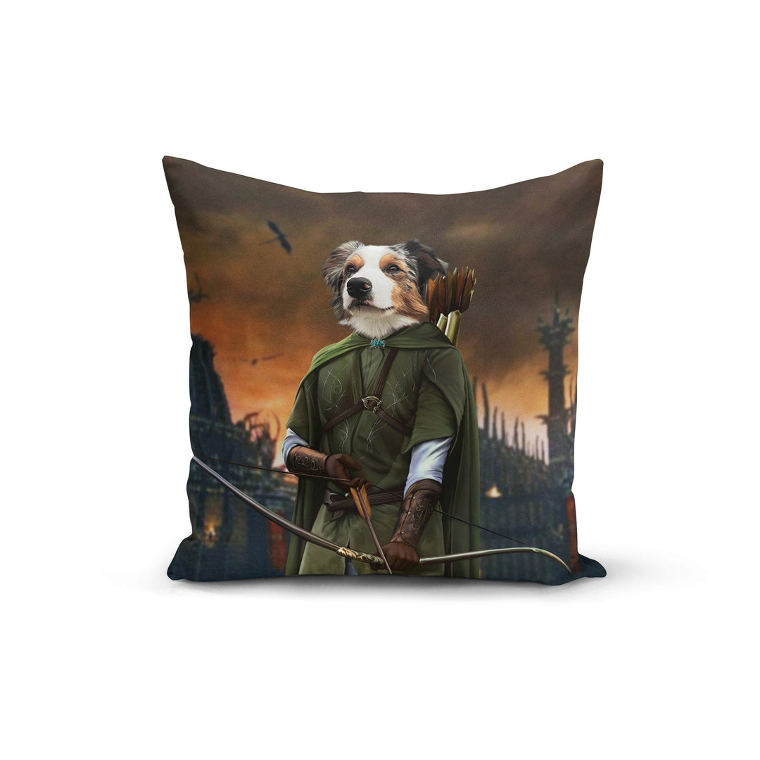 "Crown and Paw - Throw Pillow The Archer - Custom Throw Pillow 14"" x 14"" / Background 4"