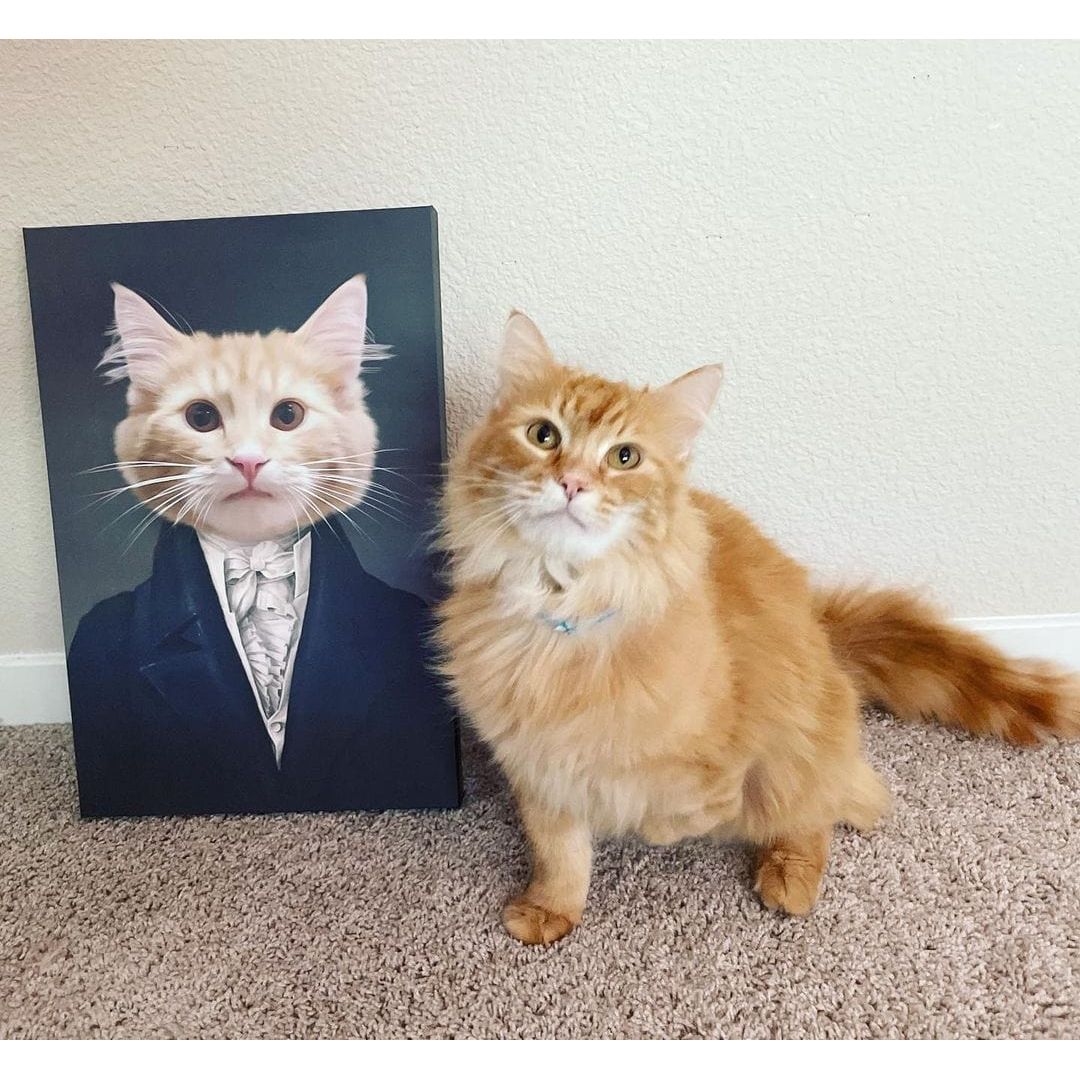 Custom Crown & Paw Portrait - One Pet