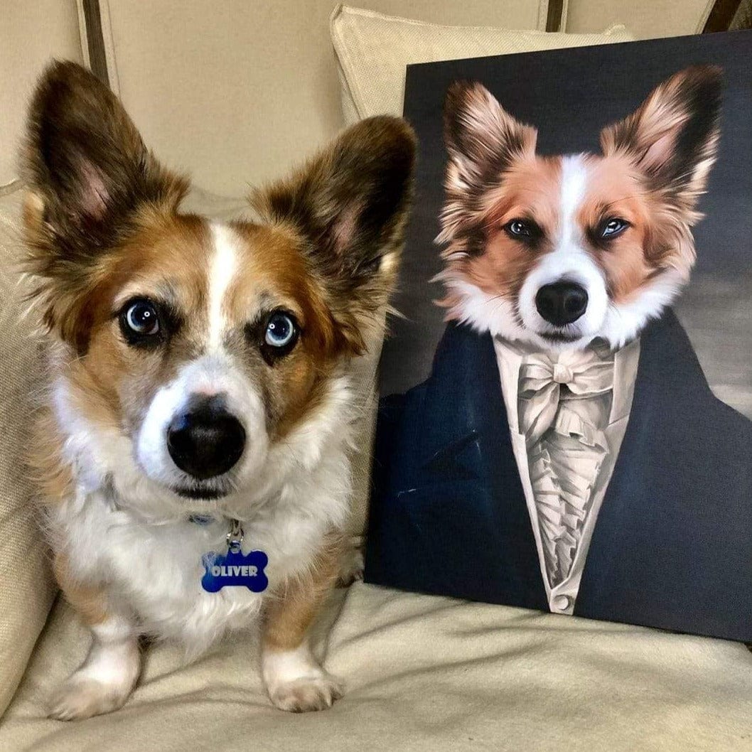 Custom Crown & Paw Portrait - One Pet