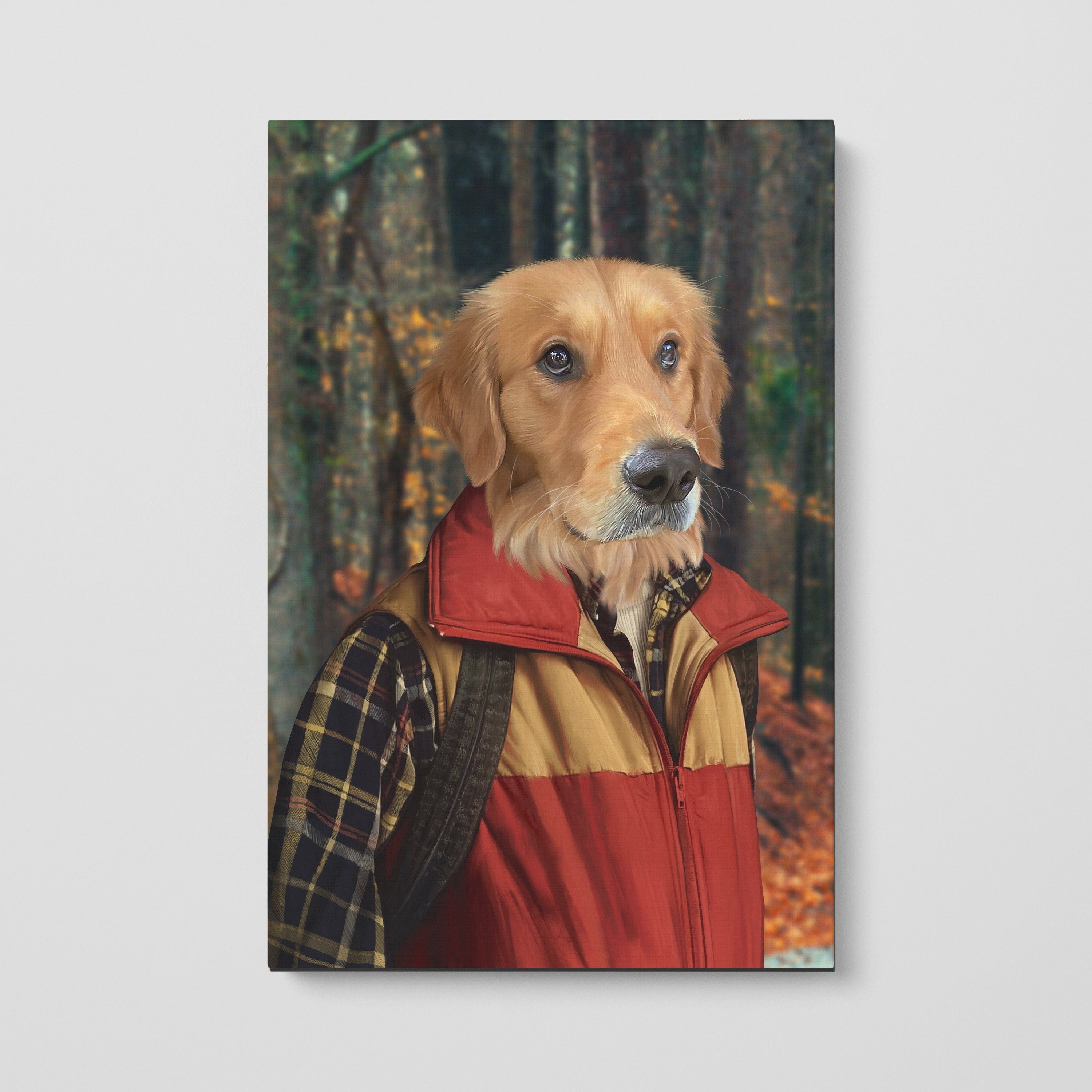 "Crown and Paw - Canvas The Best Friend - Custom Pet Canvas 8"" x 10"" / The Woods"