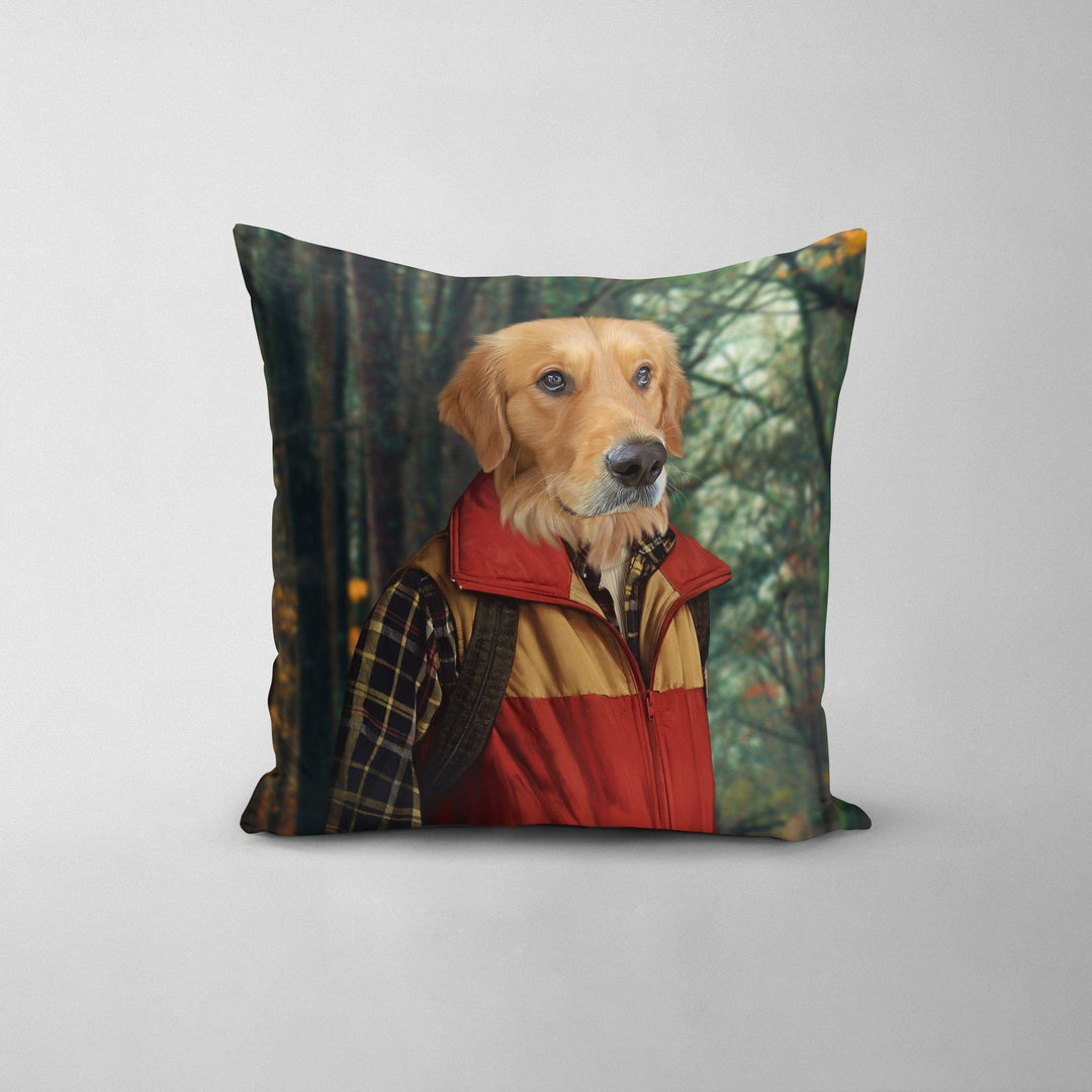 "Crown and Paw - Throw Pillow The Best Friend - Custom Throw Pillow 14"" x 14"" / The Woods"