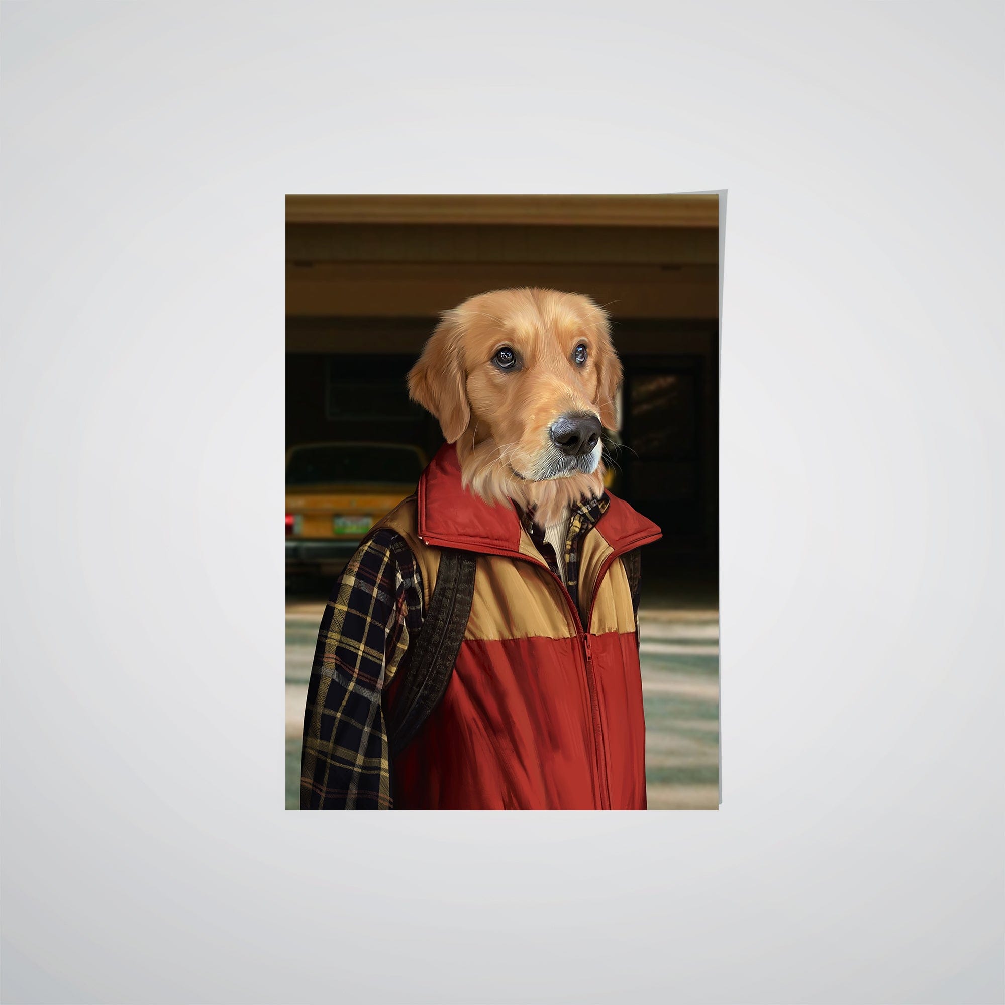 "Crown and Paw - Poster The Best Friend - Custom Pet Poster 8.3"" x 11.7"" / Garage"