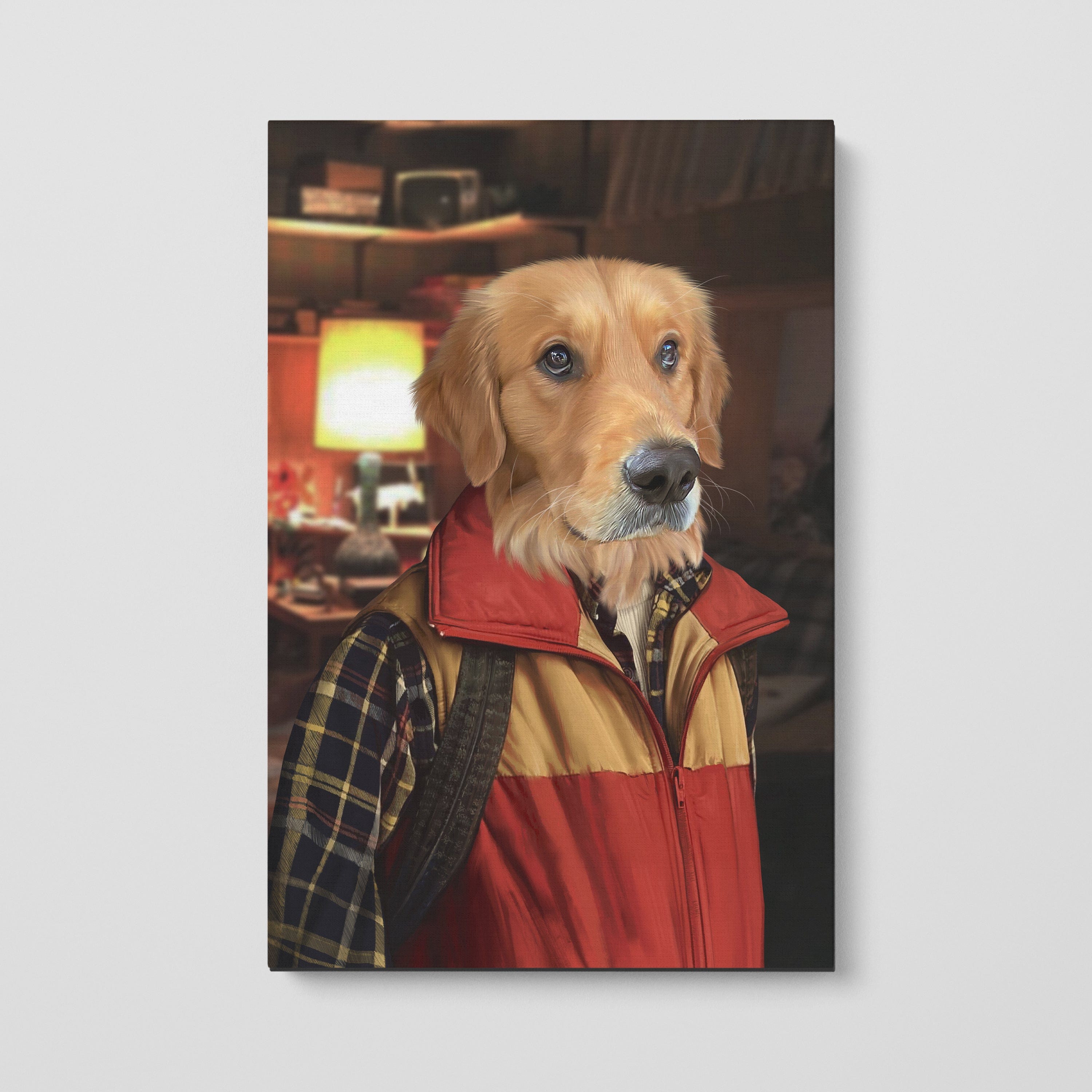 "Crown and Paw - Canvas The Best Friend - Custom Pet Canvas 8"" x 10"" / Basement"