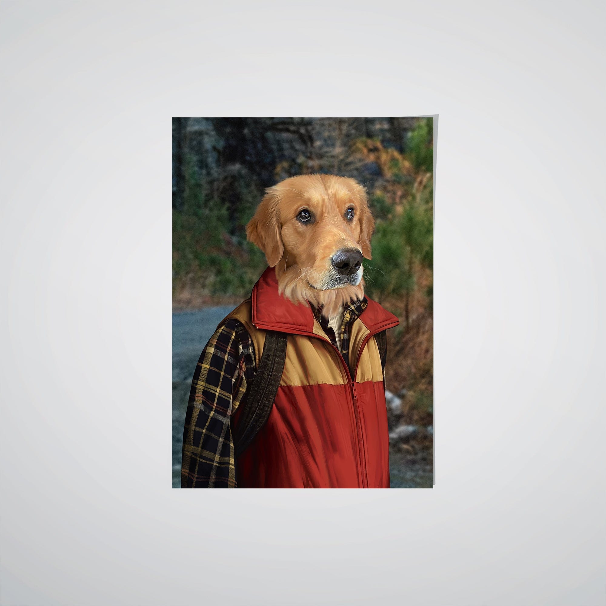 "Crown and Paw - Poster The Best Friend - Custom Pet Poster 8.3"" x 11.7"" / Roadside"
