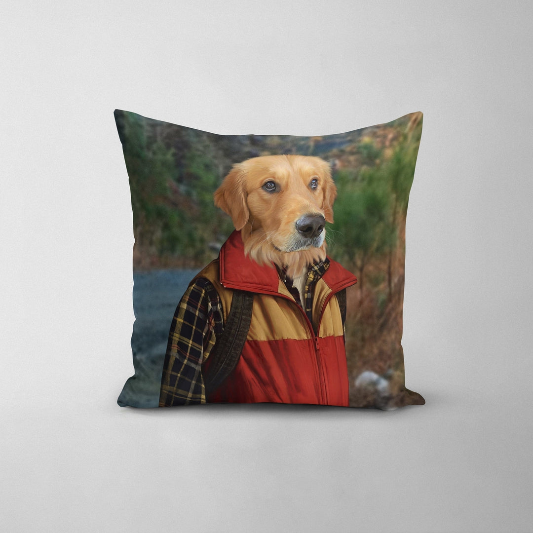 "Crown and Paw - Throw Pillow The Best Friend - Custom Throw Pillow 14"" x 14"" / Roadside"