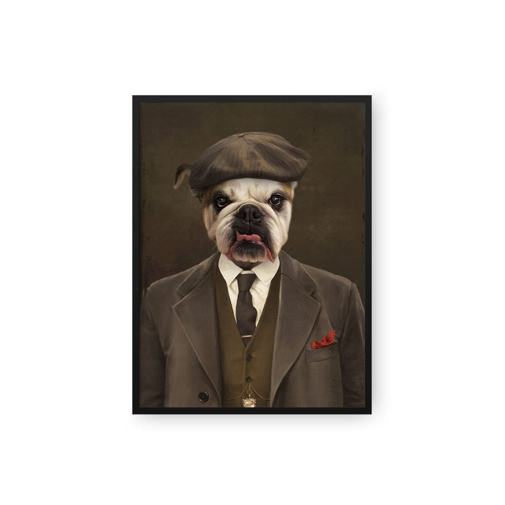 "Crown and Paw - Poster The British Gangster - Custom Pet Poster 8.3"" x 11.7"" / Black"