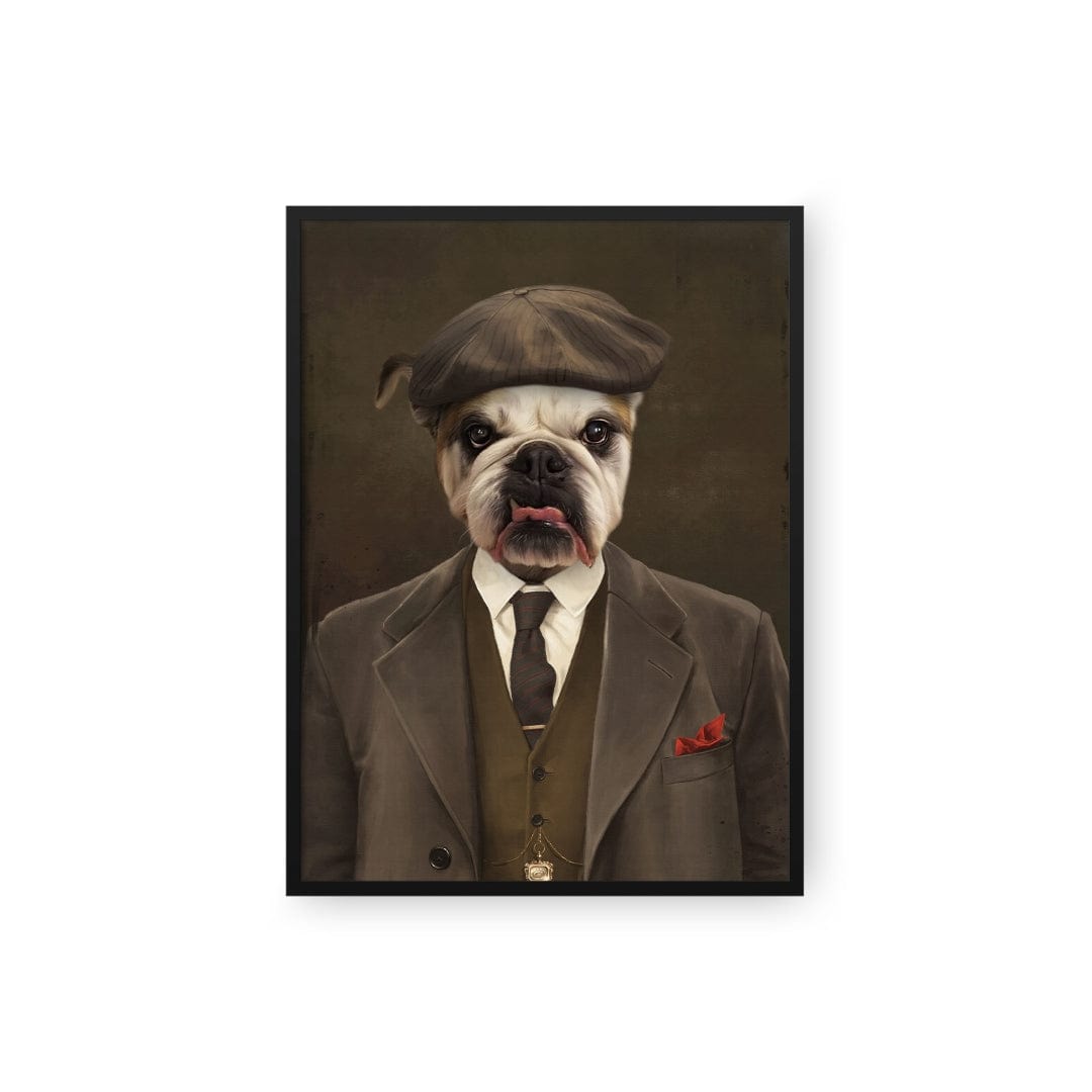 "Crown and Paw - Poster The British Gangster - Custom Pet Poster 8.3"" x 11.7"" / Black"