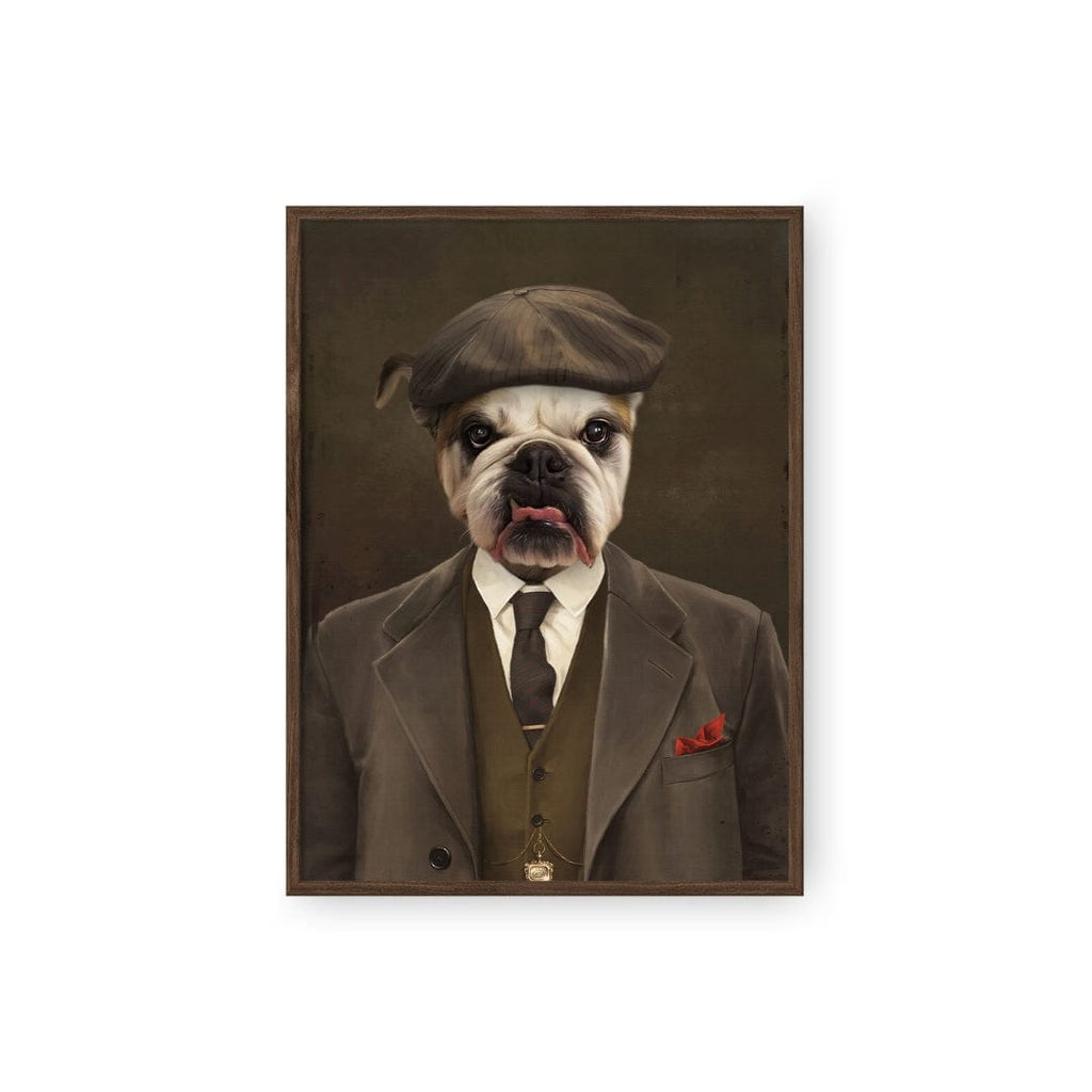 "Crown and Paw - Poster The British Gangster - Custom Pet Poster 8.3"" x 11.7"" / Walnut"