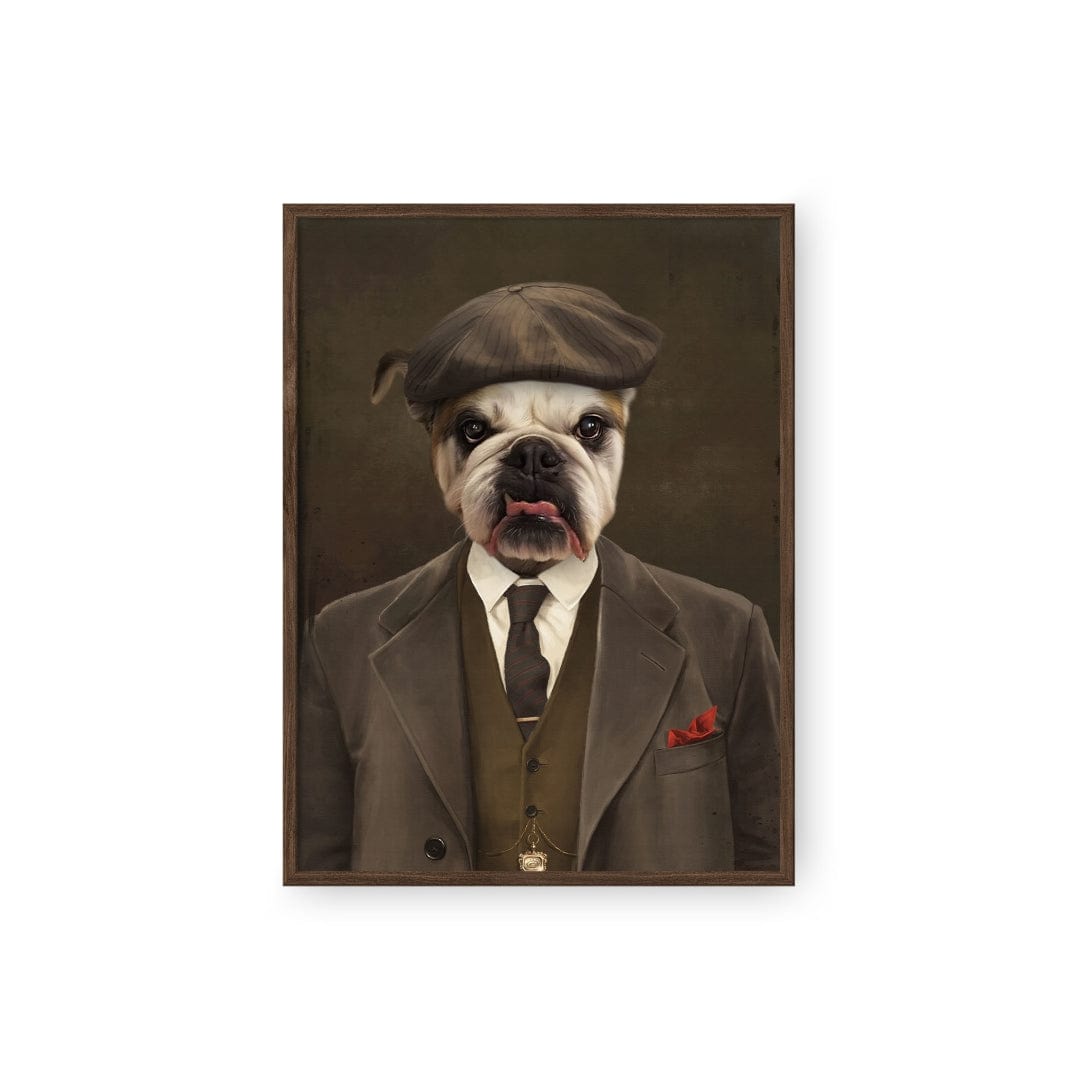 "Crown and Paw - Poster The British Gangster - Custom Pet Poster 8.3"" x 11.7"" / Walnut"