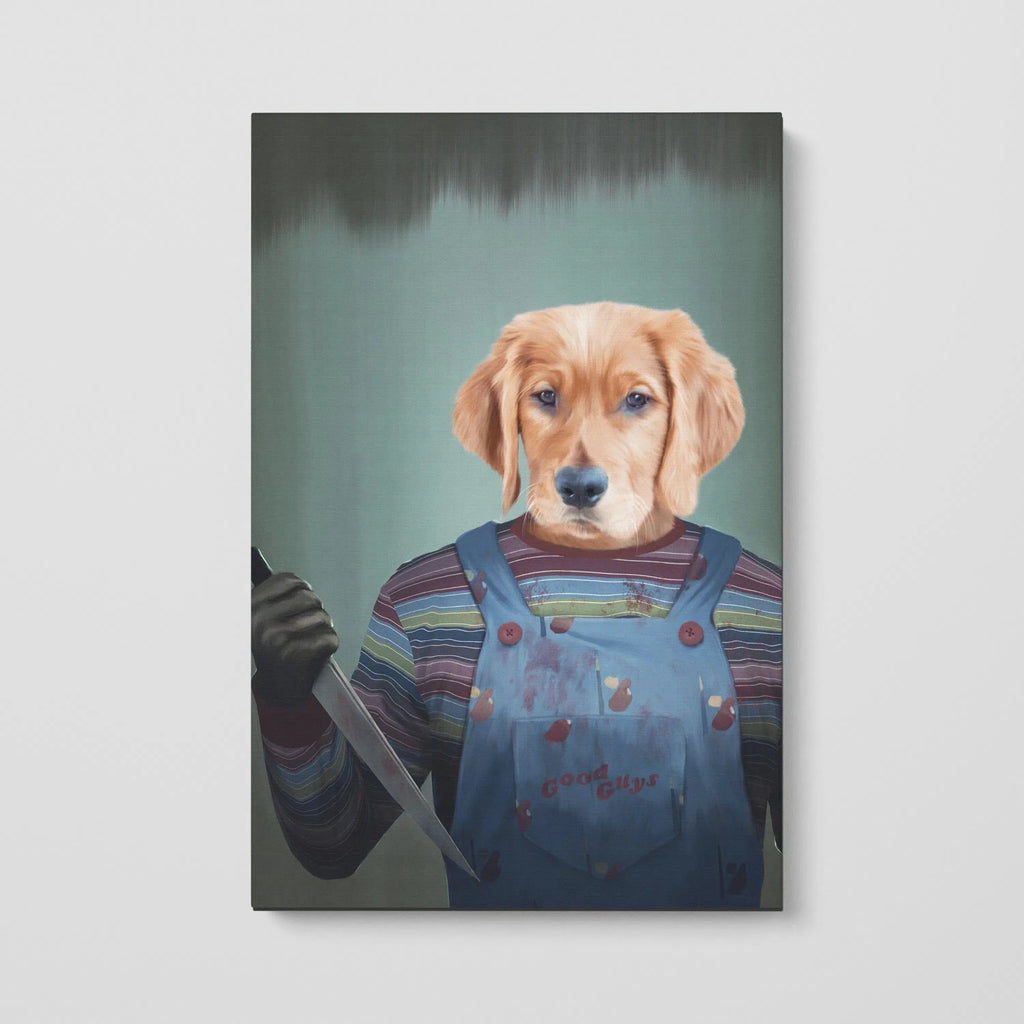 Custom Crown and Paw Halloween Pet Portrait