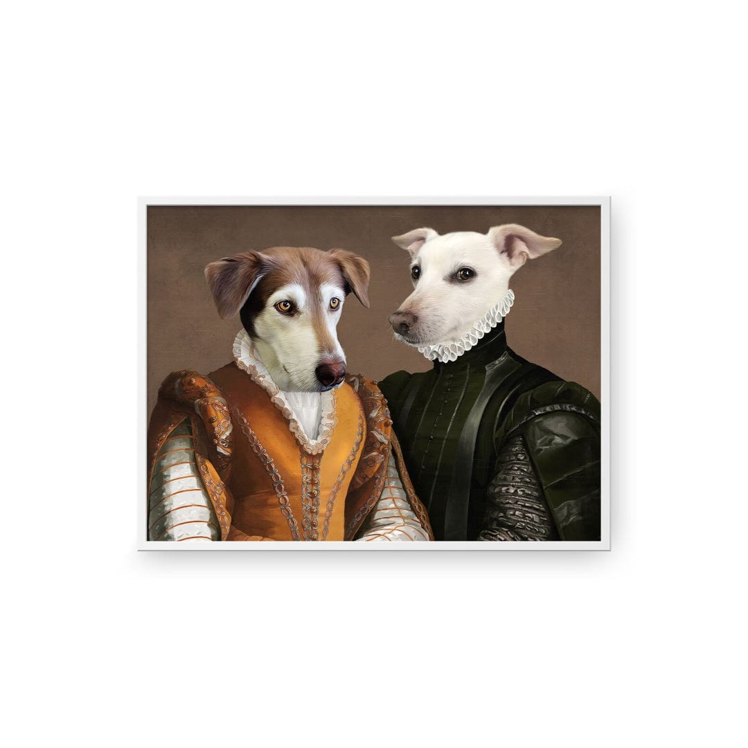 "Crown and Paw - Poster The Classy Couple - Custom Pet Poster 8.3"" x 11.7"" / White"