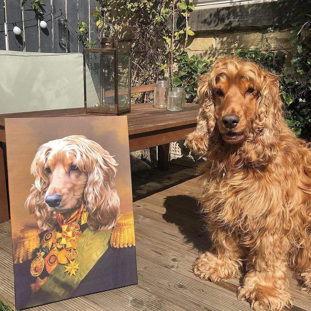 Custom Crown & Paw Portrait - One Pet