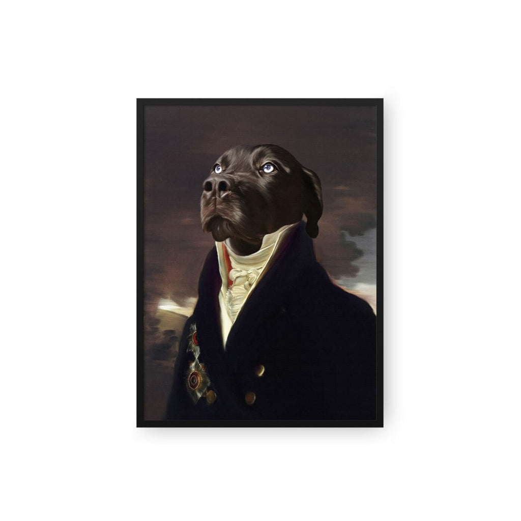 "Crown and Paw - Poster The Count - Custom Pet Poster 8.3"" x 11.7"" / Black"