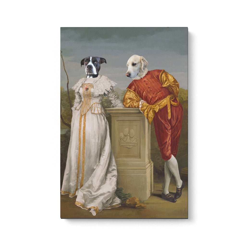 The Courtly Couple - Custom Pet Canvas