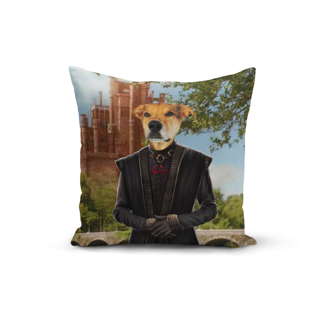 "Crown and Paw - Throw Pillow The Dragon King - Custom Throw Pillow 14"" x 14"" / Castle 1"
