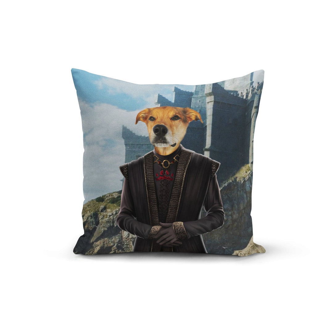 "Crown and Paw - Throw Pillow The Dragon King - Custom Throw Pillow 14"" x 14"" / Castle 2"