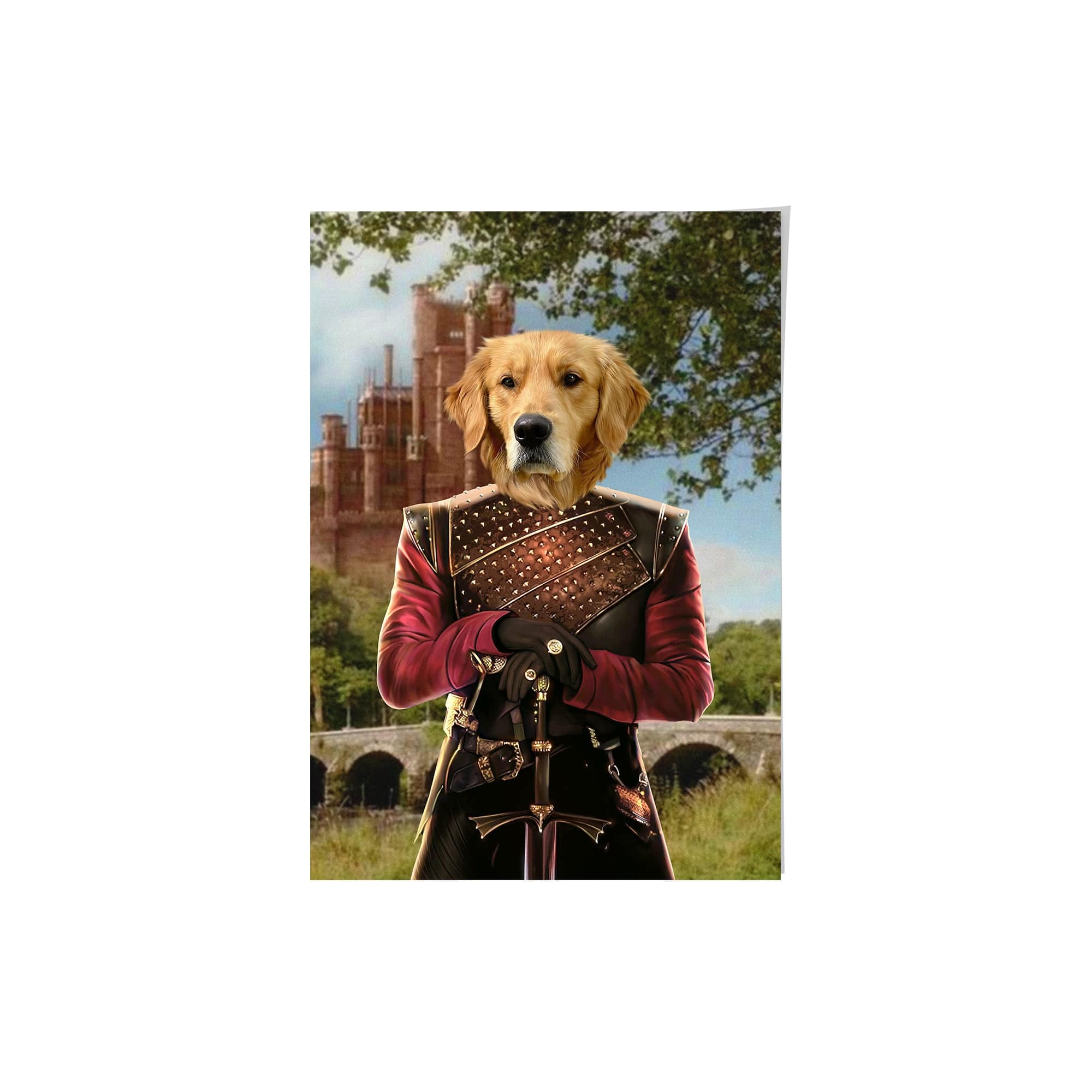 "Crown and Paw - Poster The Dragon Prince - Custom Pet Poster 8.3"" x 11.7"" / Castle 1"