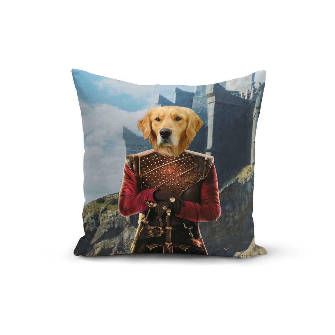 "Crown and Paw - Throw Pillow The Dragon Prince - Custom Throw Pillow 14"" x 14"" / Castle 2"