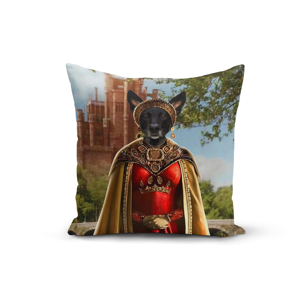 "Crown and Paw - Throw Pillow The Dragon Princess - Custom Throw Pillow 14"" x 14"" / Castle 1"