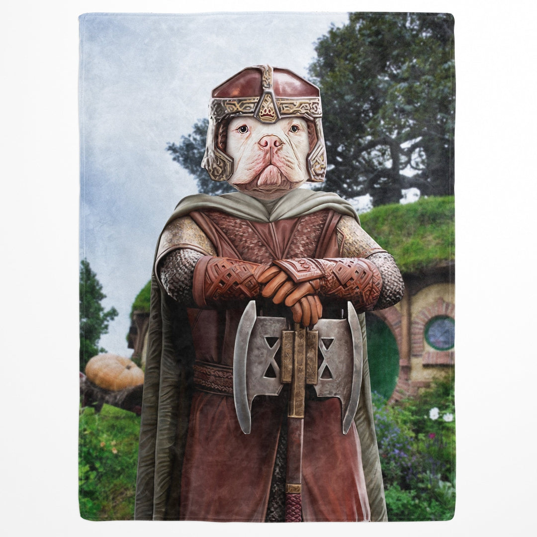 "Crown and Paw - Blanket The Dwarf - Custom Pet Blanket 30"" x 40"" / Background 2"