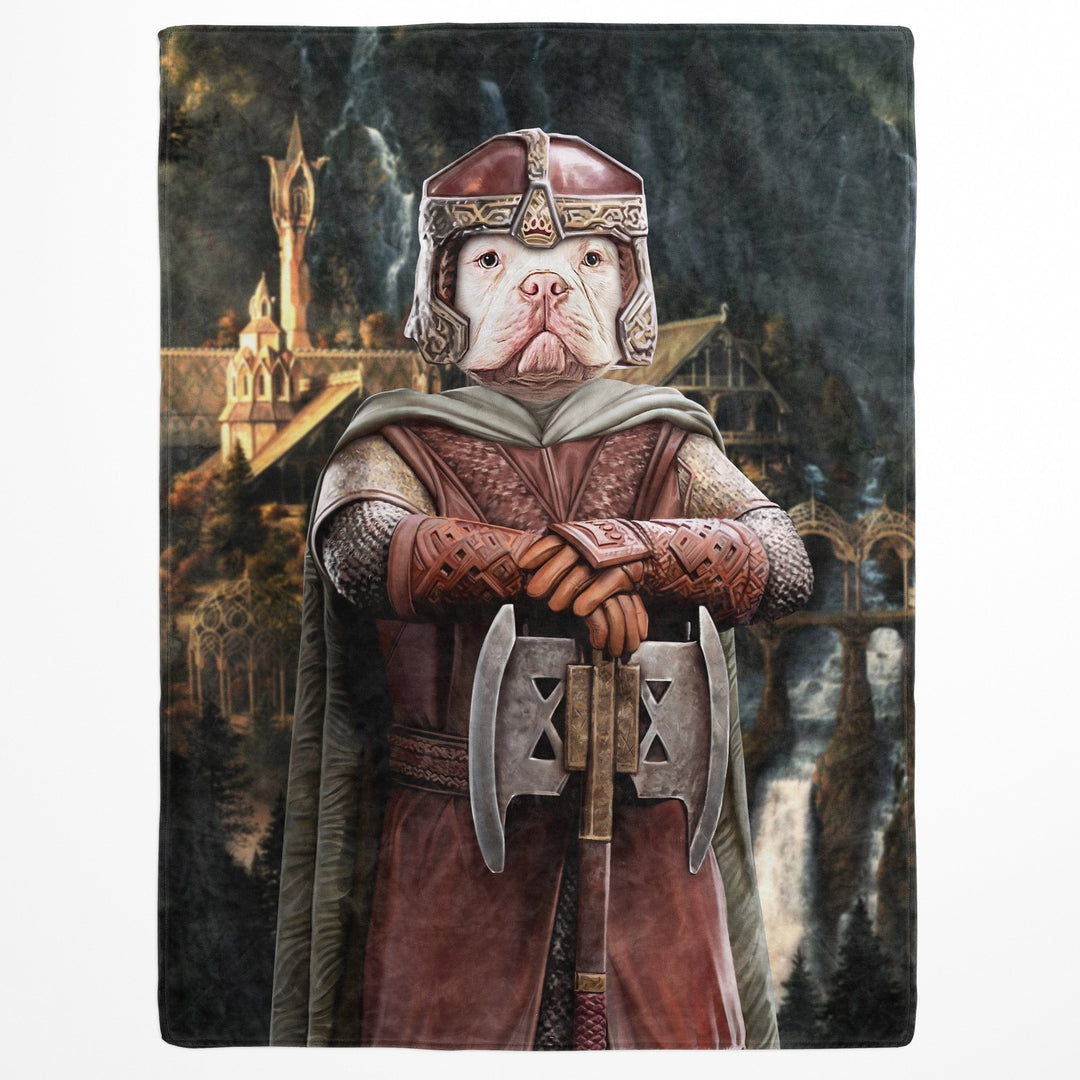 "Crown and Paw - Blanket The Dwarf - Custom Pet Blanket 30"" x 40"" / Background 3"