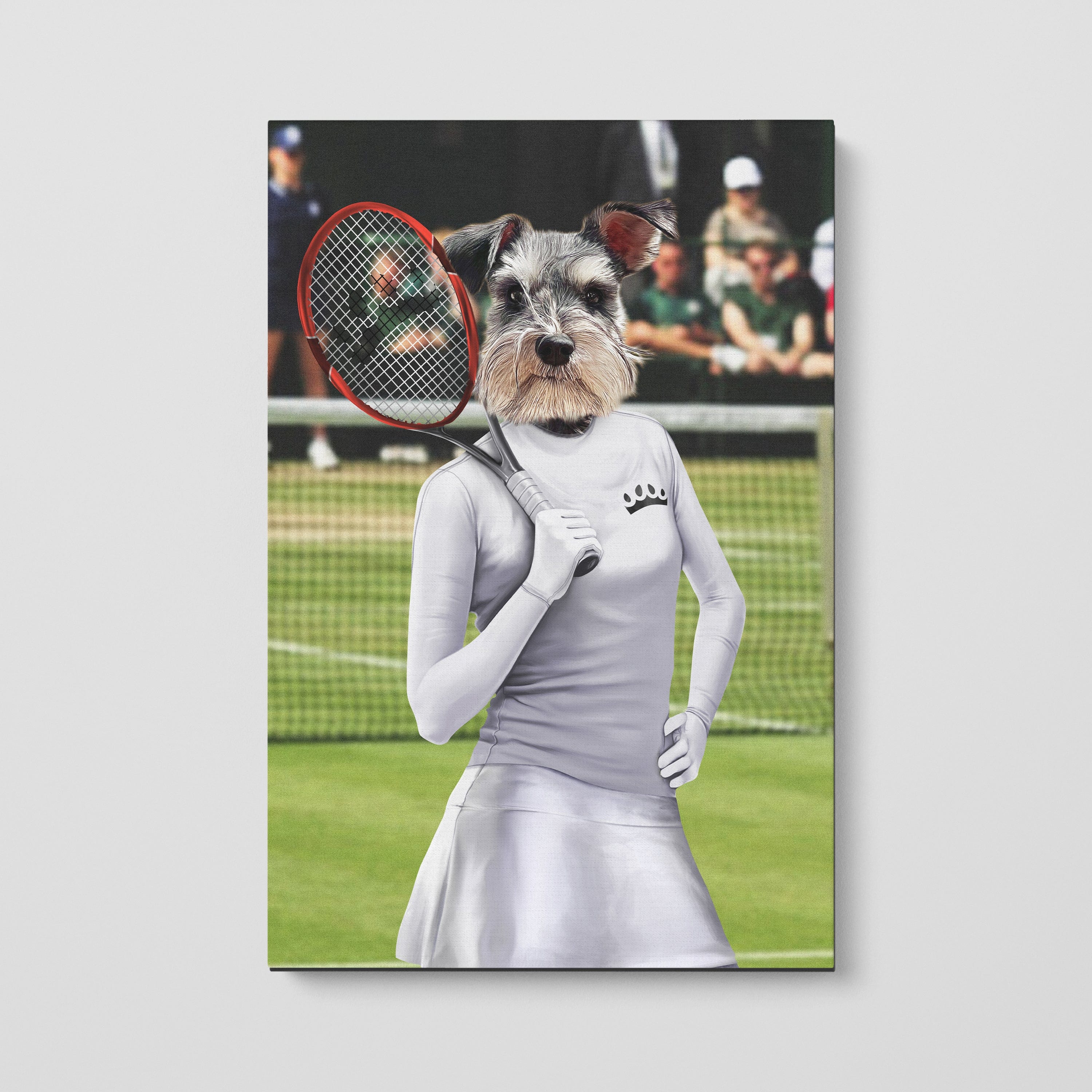 Female Tennis Player - Custom Pet Canvas