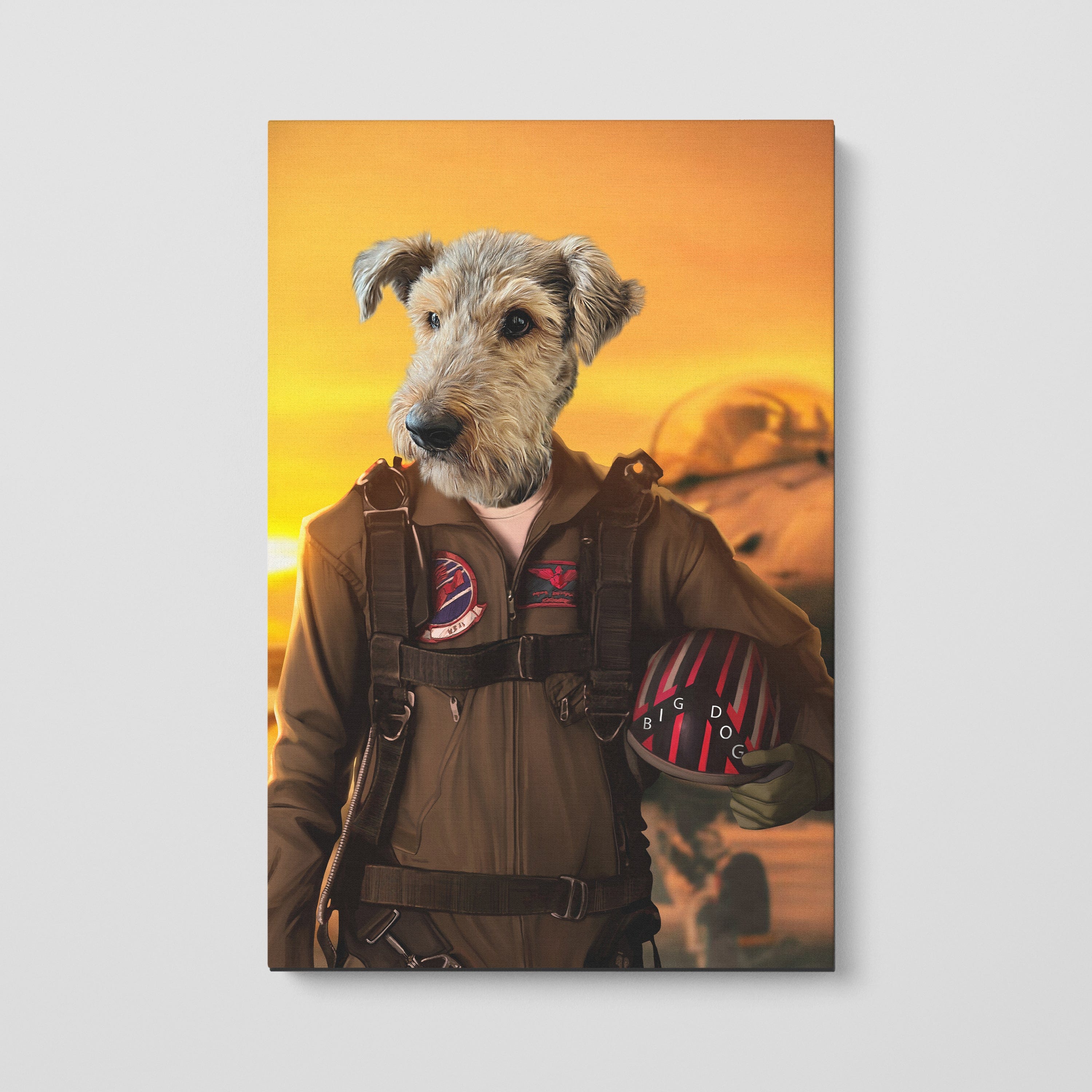 The Top Pilot - Custom Pet Canvas