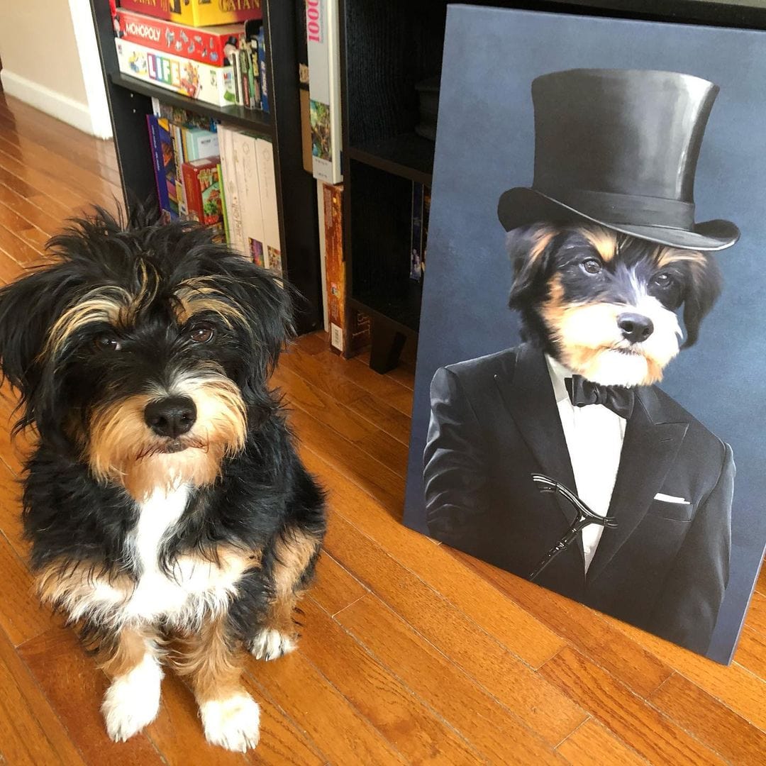 The Gentleman - Custom Pet Canvas