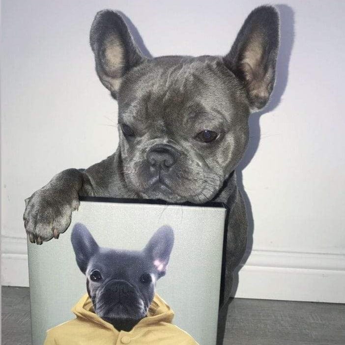 Custom Crown and Paw Halloween Pet Portrait