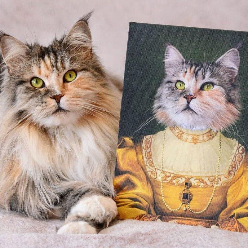 "Crown and Paw - Canvas The Golden Girl - Custom Pet Canvas 8"" x 10"" / Unframed"