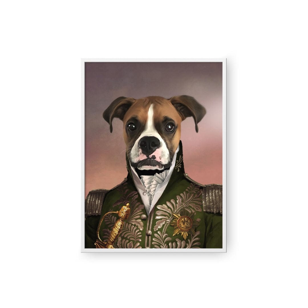 "Crown and Paw - Poster The Green General - Custom Pet Poster 8.3"" x 11.7"" / White"