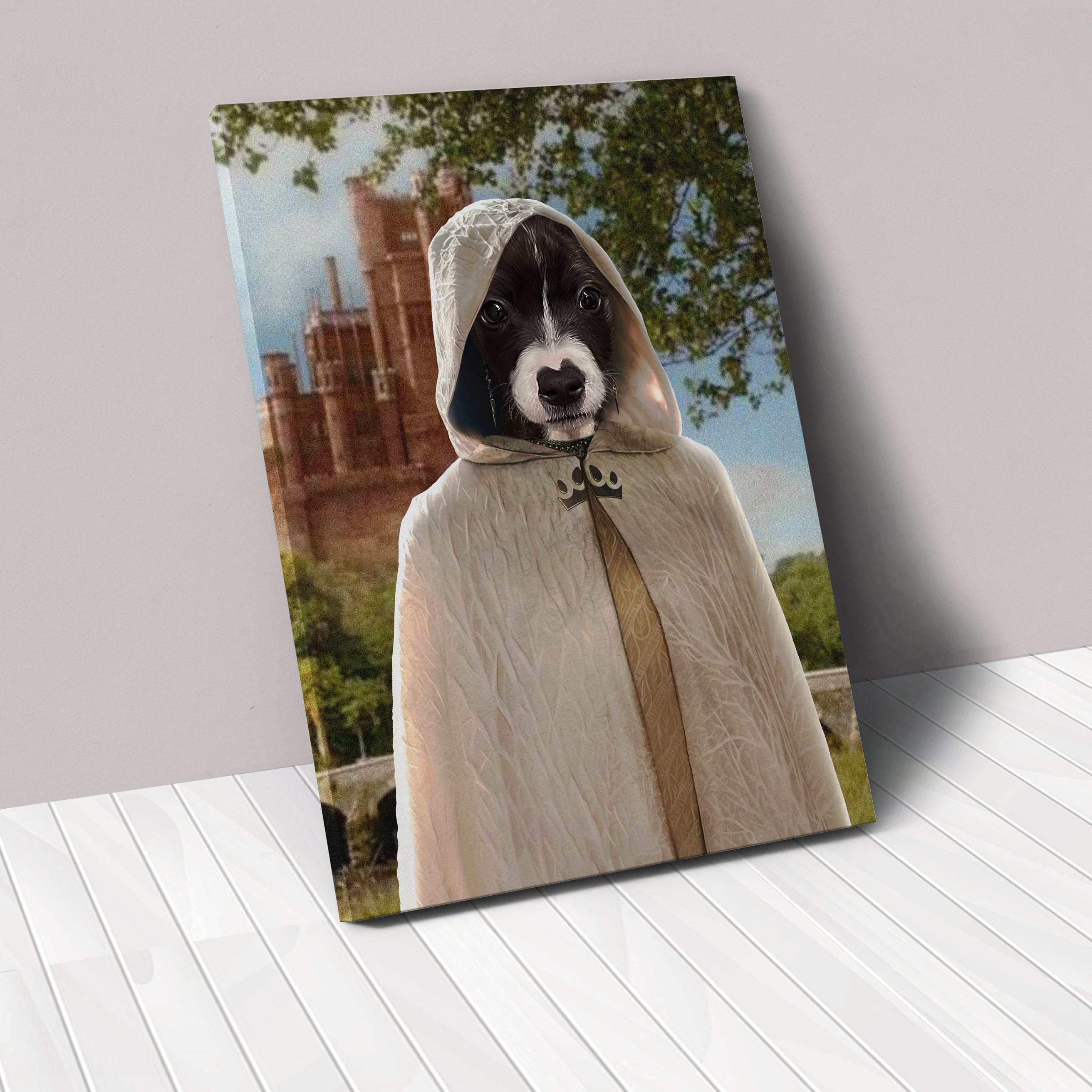 "Crown and Paw - Canvas The King's Spy - Custom Pet Canvas 8"" x 10"" / Castle 1"