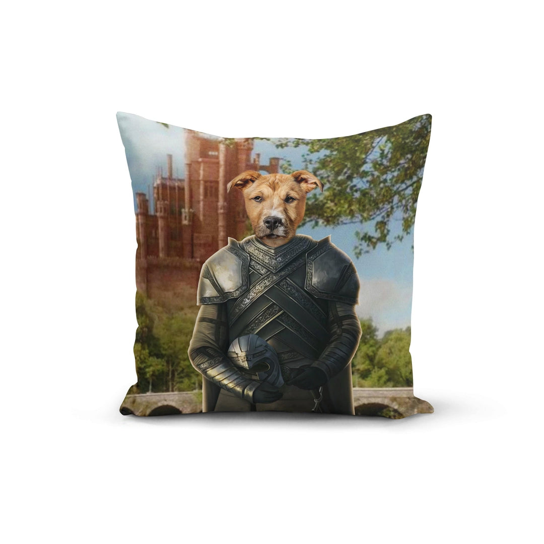 "Crown and Paw - Throw Pillow The Kingmaker - Custom Throw Pillow 14"" x 14"" / Castle 1"
