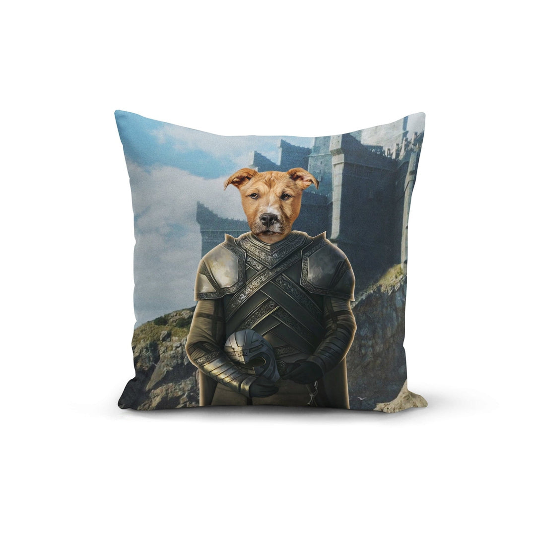 "Crown and Paw - Throw Pillow The Kingmaker - Custom Throw Pillow 14"" x 14"" / Castle 2"