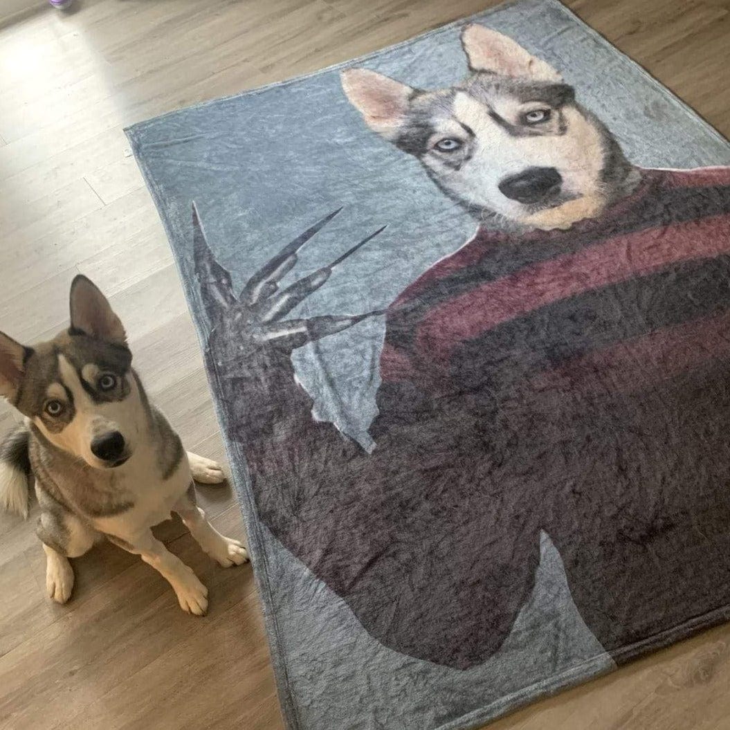 Custom Crown and Paw Halloween Pet Portrait