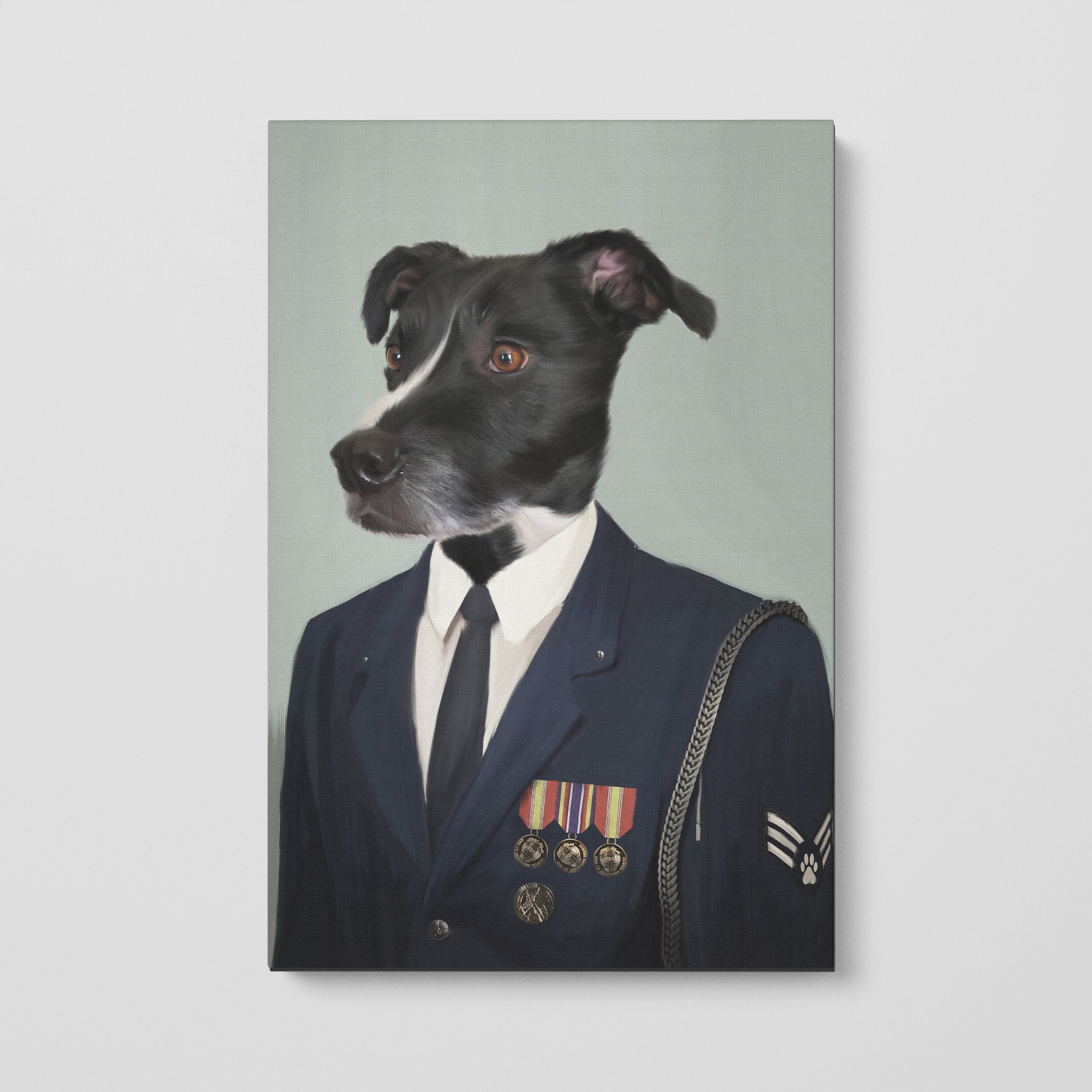 The Male Air Officer - Custom Pet Canvas