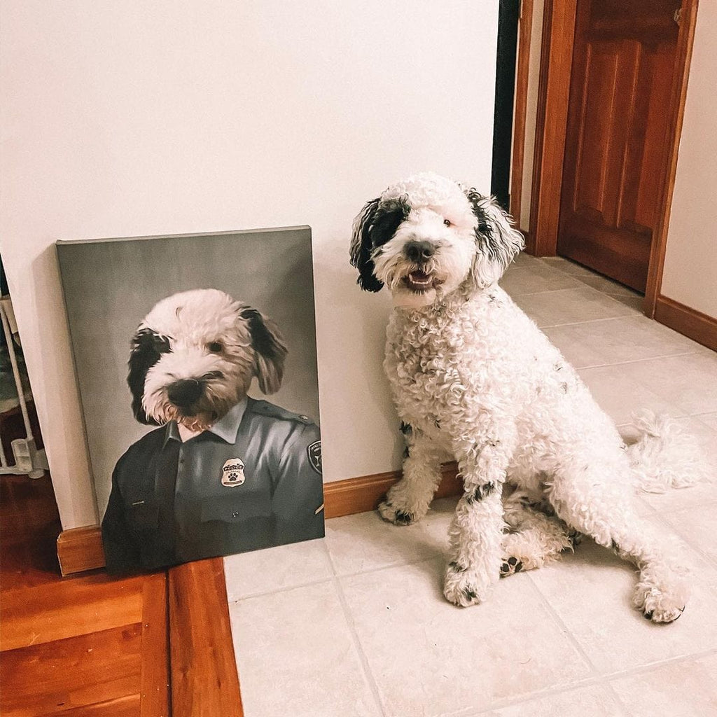 Police Officer (Male) - Custom Pet Canvas
