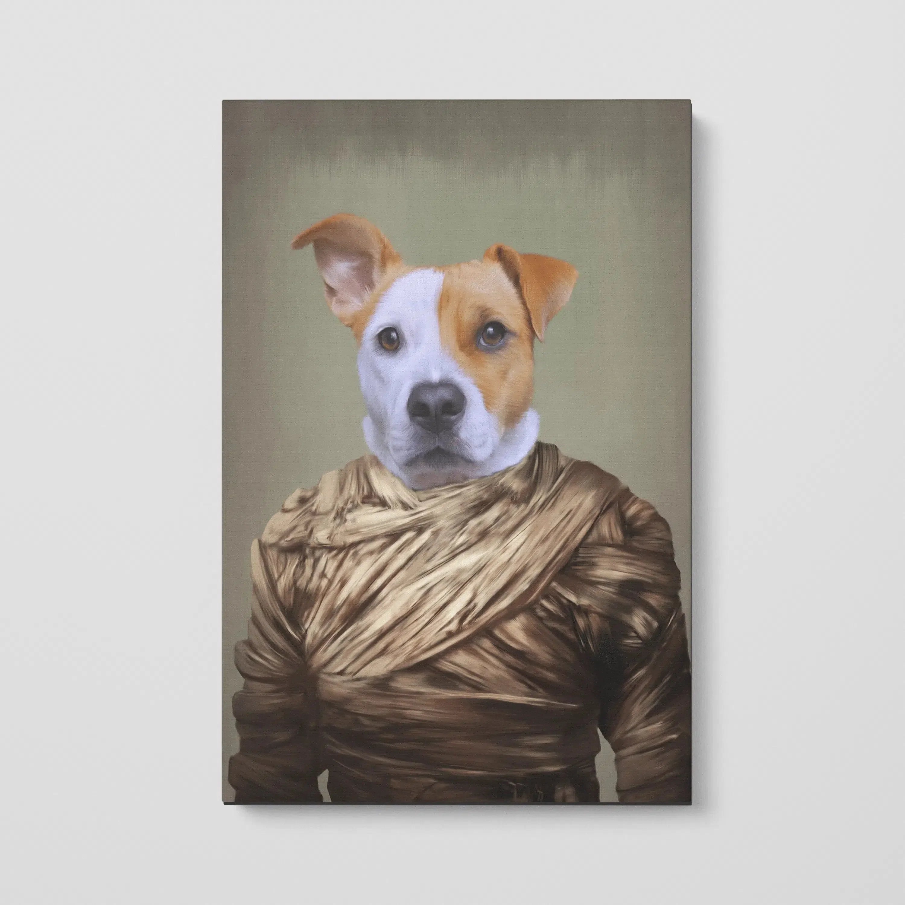Custom Crown and Paw Halloween Pet Portrait