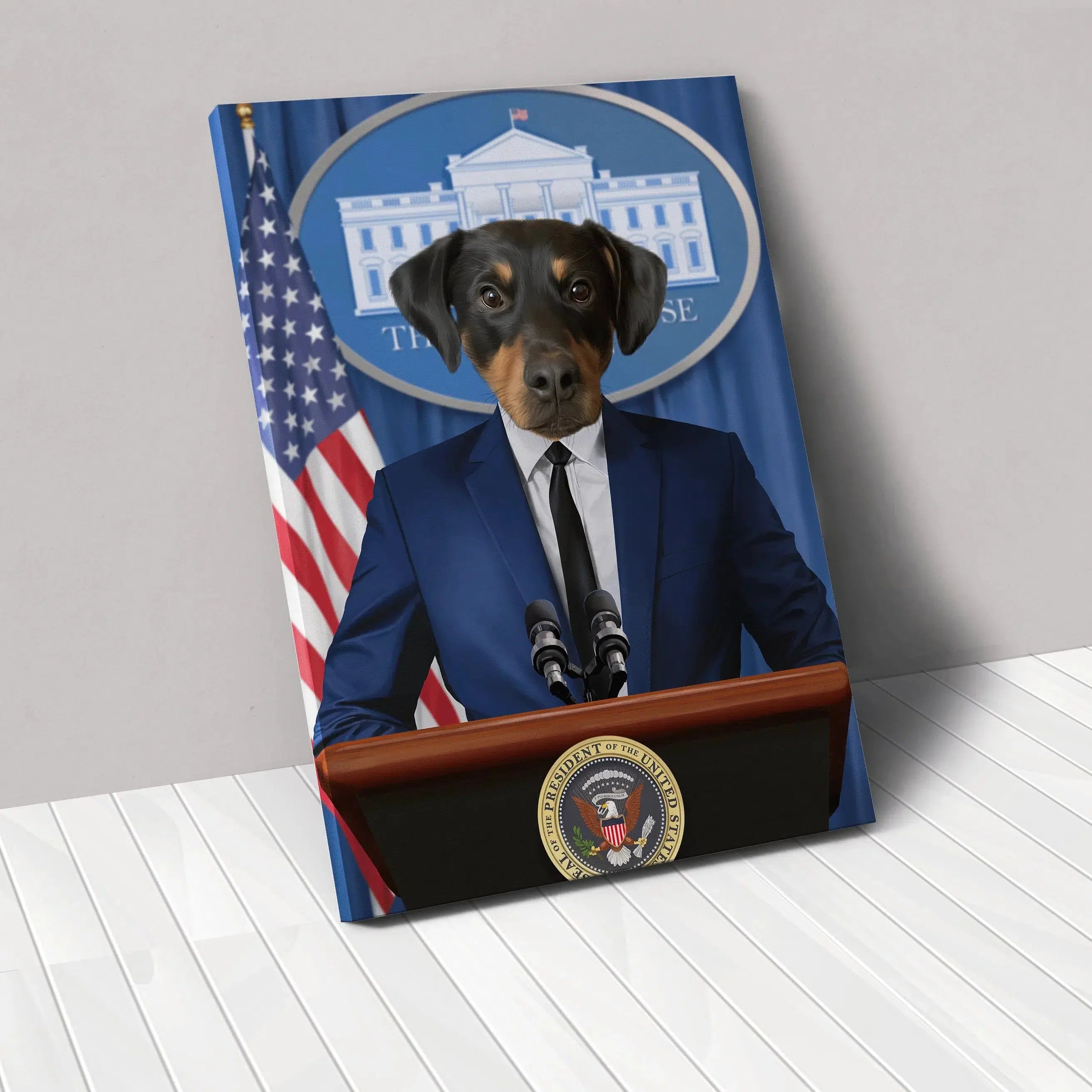 The Pawresident - Custom Pet Canvas