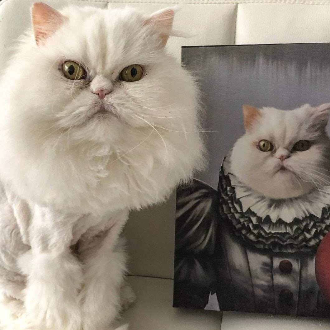 Custom Crown and Paw Halloween Pet Portrait