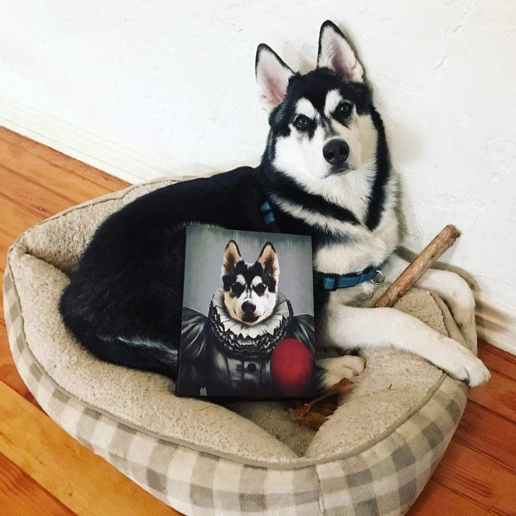 Custom Crown and Paw Halloween Pet Portrait