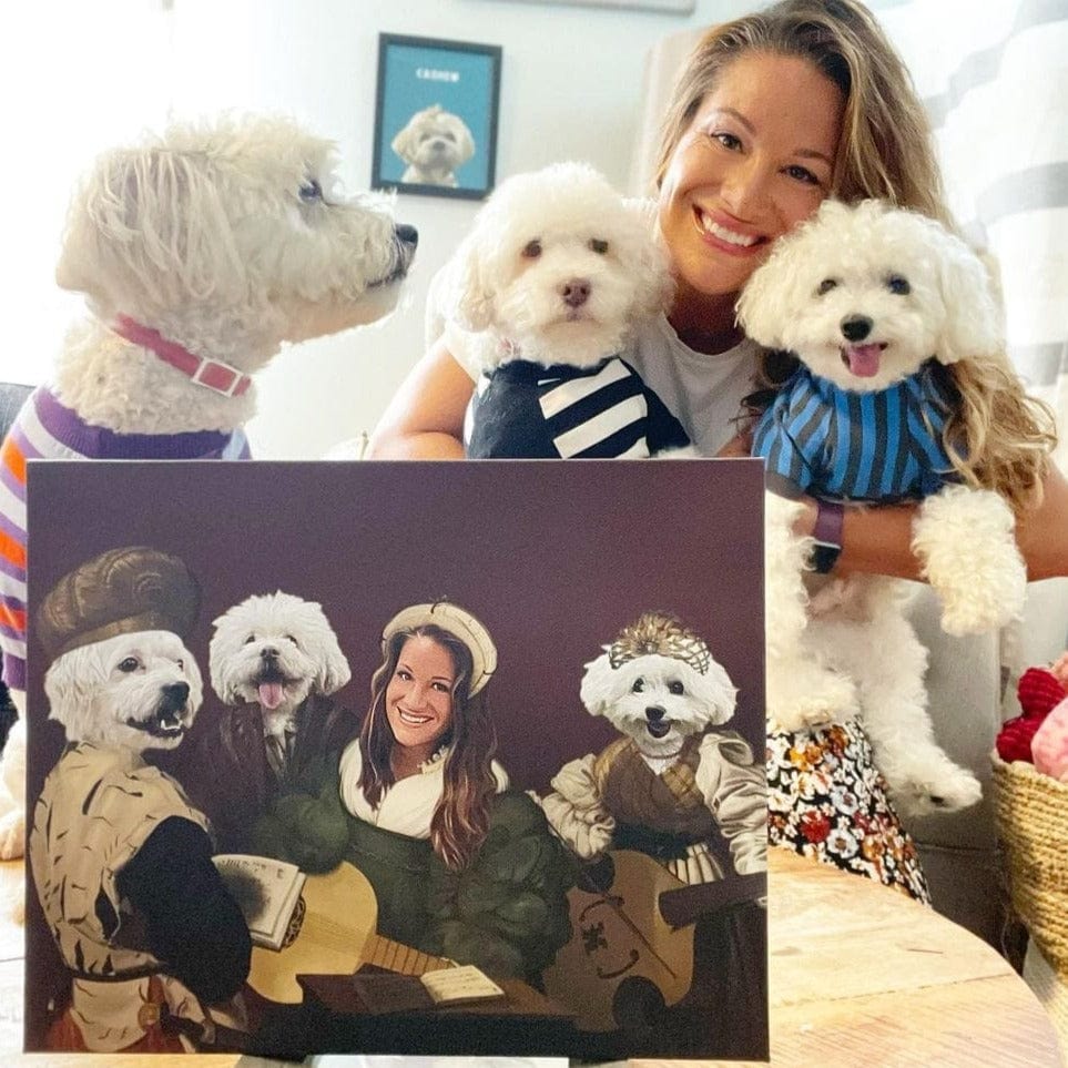 The Quartet - Custom Pet Canvas