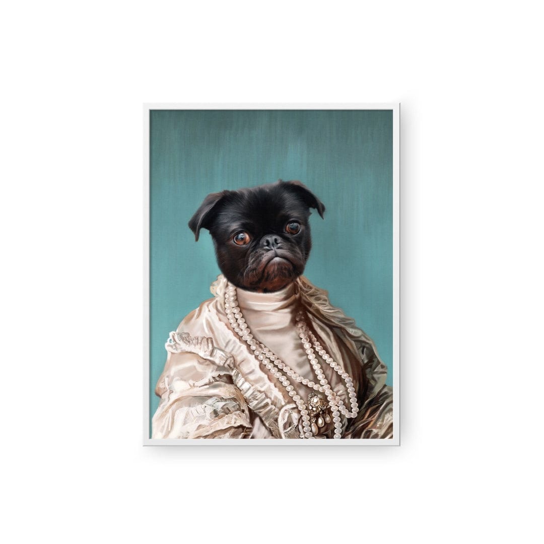 "Crown and Paw - Poster The Queen Regent - Custom Pet Poster 8.3"" x 11.7"" / White"