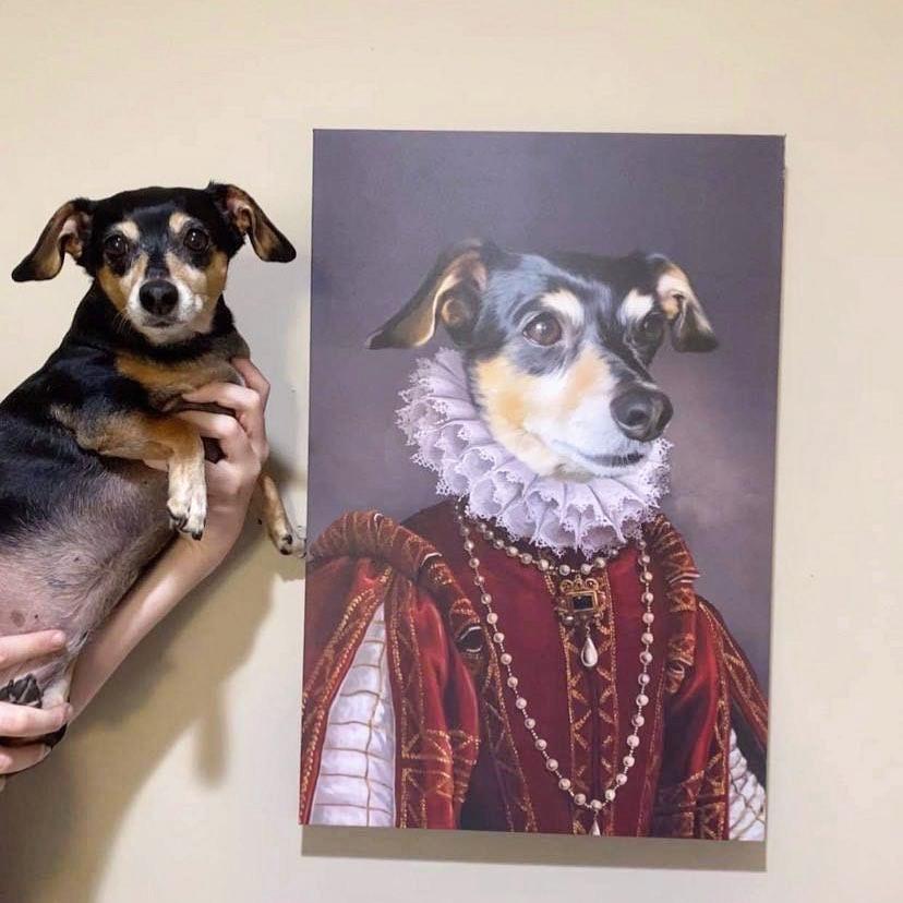 The Queen of Roses - Custom Pet Canvas