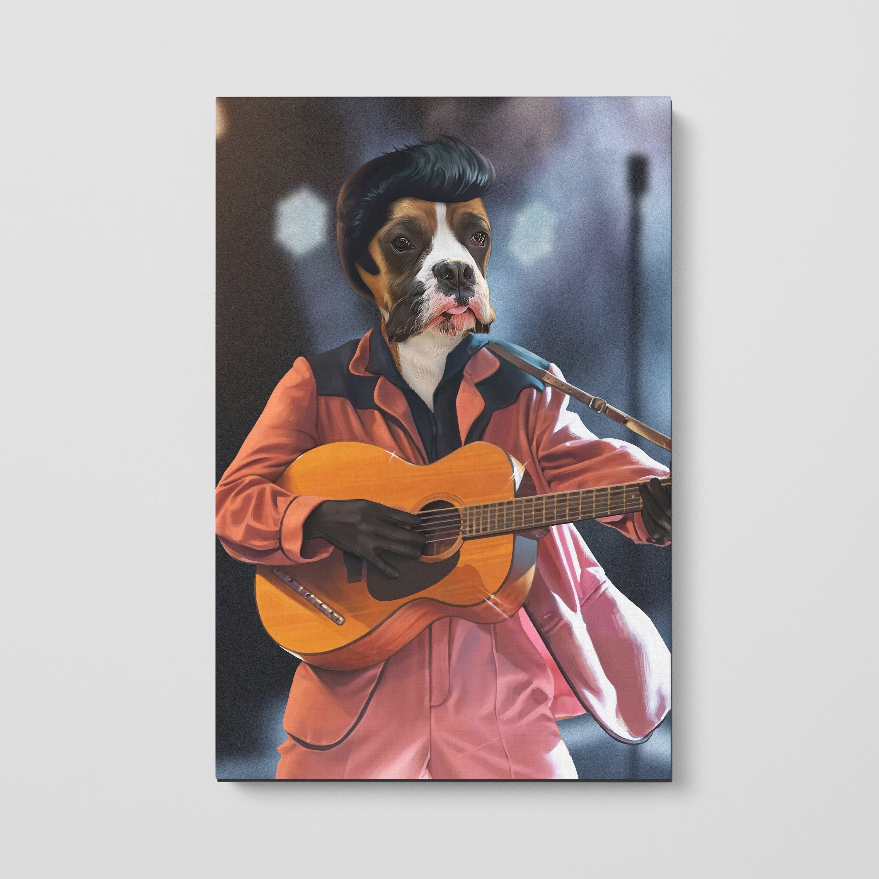 The Rock and Roll King - Custom Pet Canvas