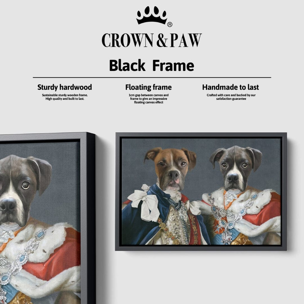 "Crown and Paw - Canvas The Rulers - Custom Pet Canvas 8"" x 10"" / Black"